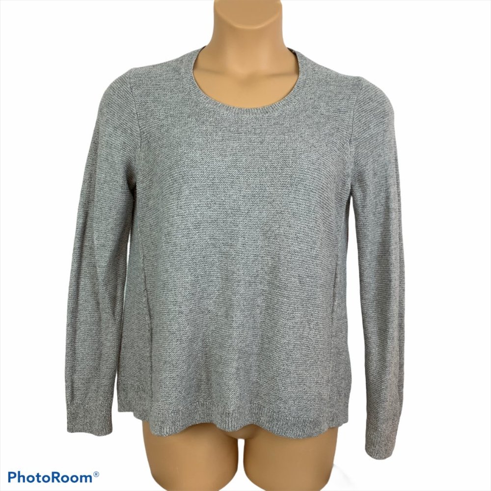 MADEWELL Large Gray Sweater Riverside Texture